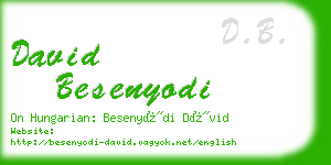 david besenyodi business card